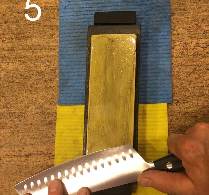Manutenzione dei coltelli: affilatura a pietra